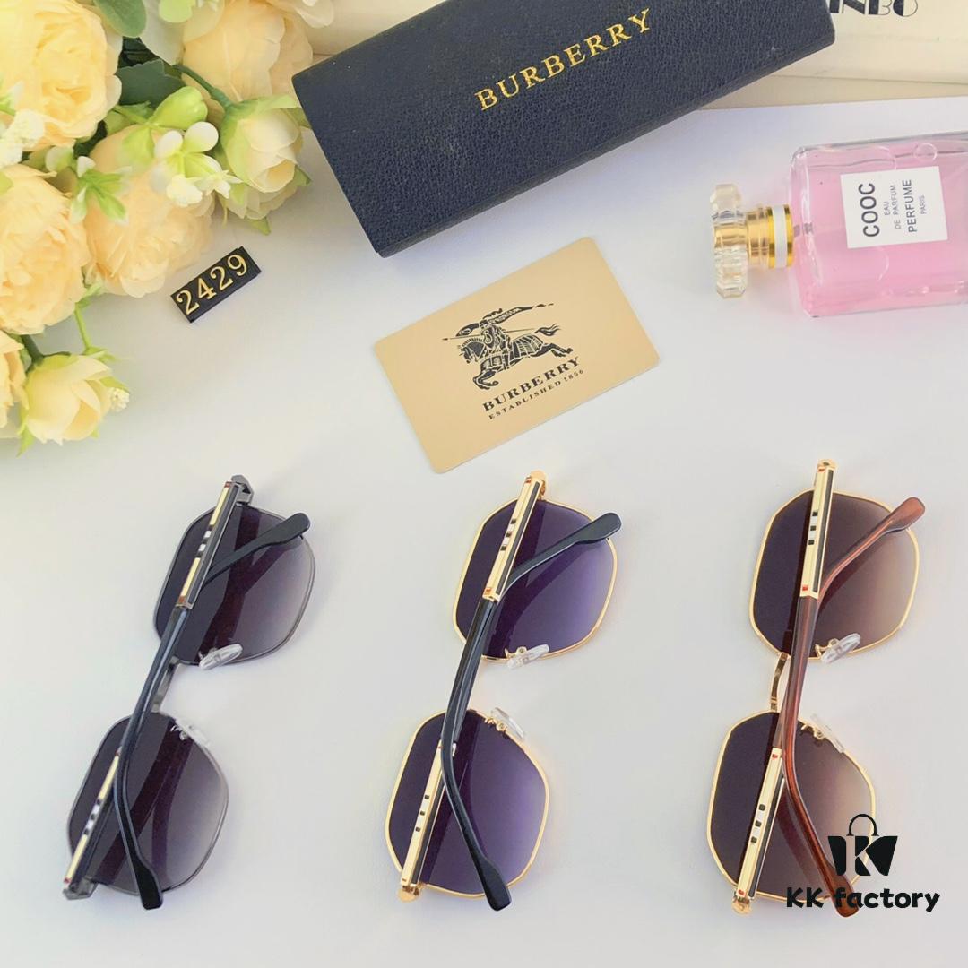 6931ad72ccd8ab3d7afa1b26 Burberry Retro Sunglasses, Fashionable Men's Statement Sunglasses, Trendy Streetwear Glasses, Hong Kong Style Hip-Hop Sun Glasses for Men and Women