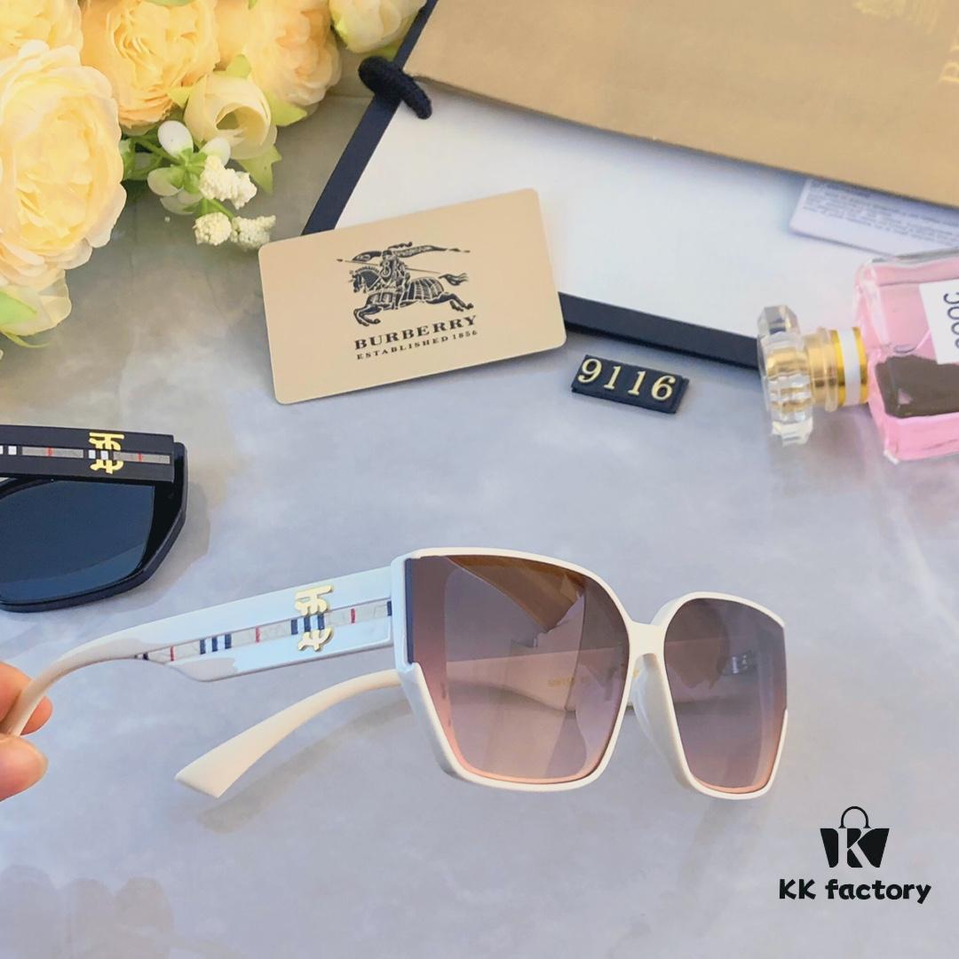6931ad73ccd8ab3d7afa1b36 Burberry New Square-Frame Small Sunglasses, Fashionable and Versatile Trendy Glasses from Europe and America