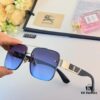 6931ad75ccd8ab3d7afa1b4d Burberry European and American Style Square Metal Frame Luxury Sunglasses, Fashionable UV Protection Oversized Sunglasses for Driving, Trendy Cross-border Sun Glasses
