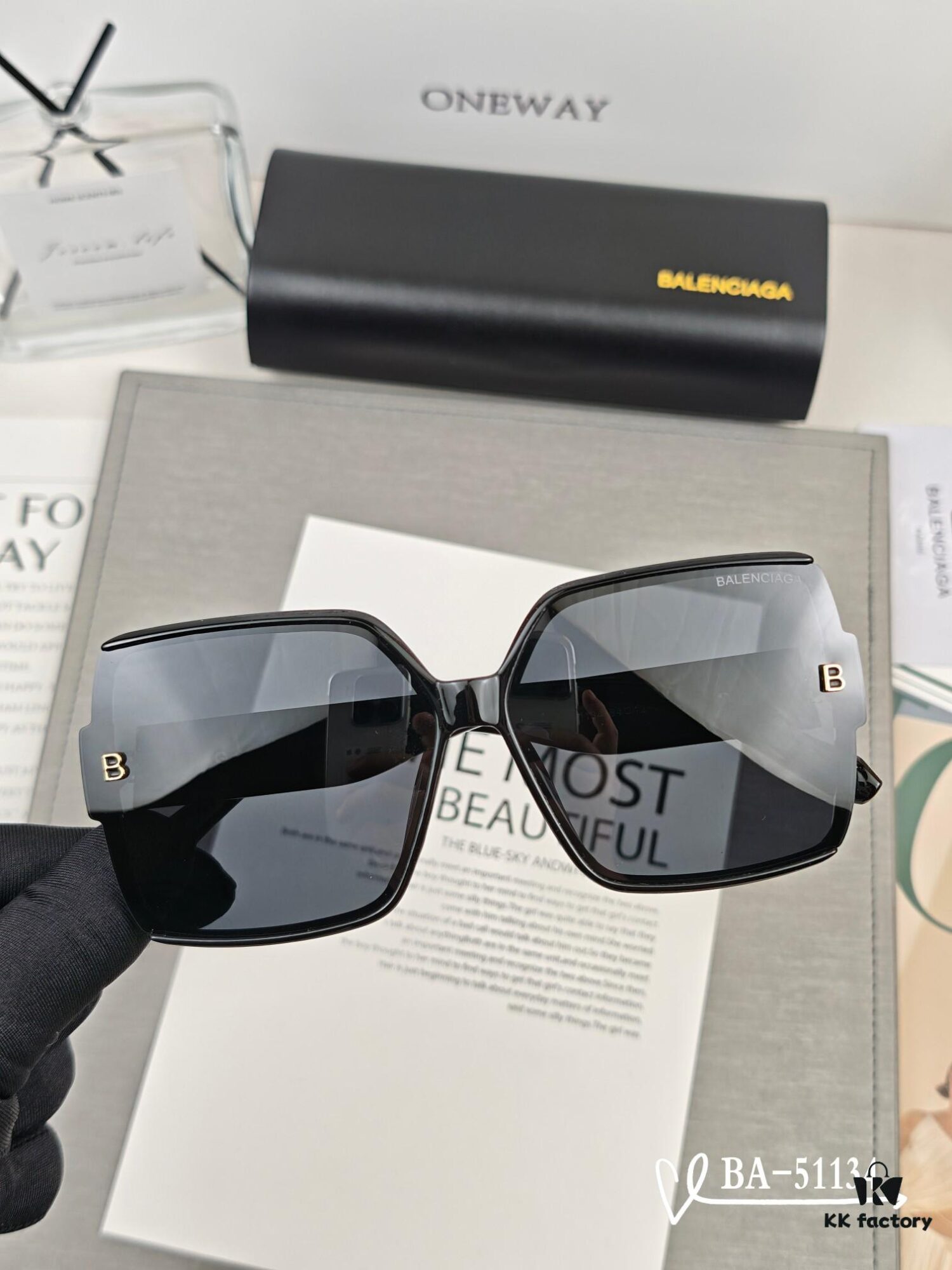 6931ad89ccd8ab3d7afa1c83 Balenciaga x Polaroid Resin Lens Sunglasses, Lightweight TR Frame, Model 51134