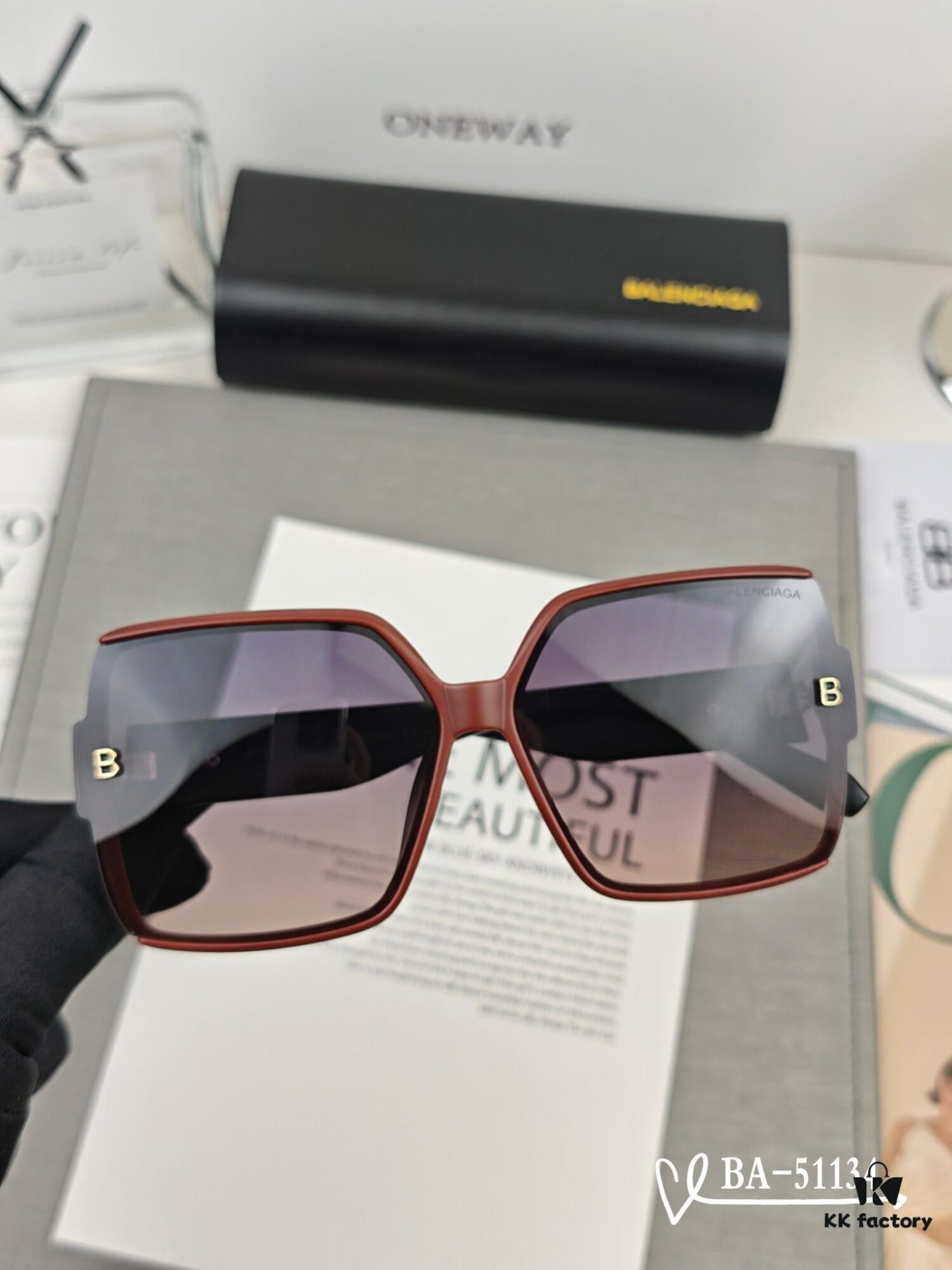 6931ad89ccd8ab3d7afa1c84 Balenciaga x Polaroid Resin Lens Sunglasses, Lightweight TR Frame, Model 51134