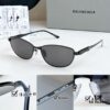 6931ad8cccd8ab3d7afa1cb6 135 Original High-Quality 1:1 Detail Balenciaga BB0357SA European and American Style, Original Mold Sculptural Temple, Heavyweight Futuristic Oval Frame with Metal Brow Bar