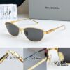6931ad8cccd8ab3d7afa1cb7 135 Original High-Quality 1:1 Detail Balenciaga BB0357SA European and American Style, Original Mold Sculptural Temple, Heavyweight Futuristic Oval Frame with Metal Brow Bar