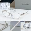 6931ad8dccd8ab3d7afa1cba 135 Original High-Quality 1:1 Detail Balenciaga BB0357SA European and American Style, Original Mold Sculptural Temple, Heavyweight Futuristic Oval Frame with Metal Brow Bar