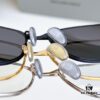 6931ad8dccd8ab3d7afa1cbc 135 Original High-Quality 1:1 Detail Balenciaga BB0357SA European and American Style, Original Mold Sculptural Temple, Heavyweight Futuristic Oval Frame with Metal Brow Bar