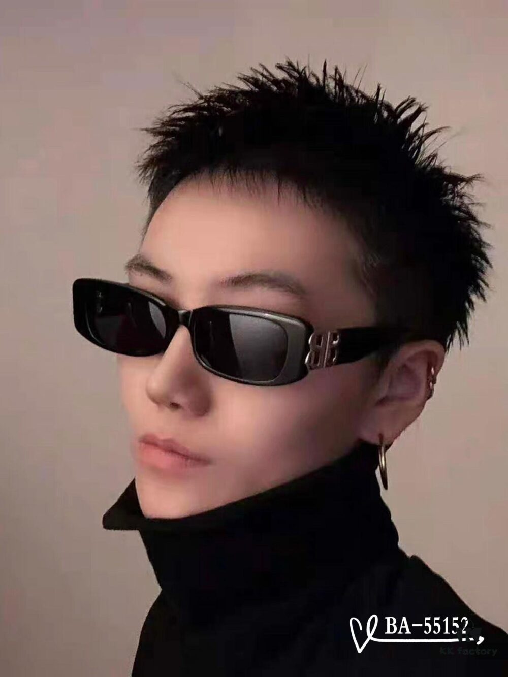 6931ad8dccd8ab3d7afa1cc6 Balenciaga x Polaroid Resin Lens Sunglasses, Lightweight TR Frame, Model 55152, Size 65-13-145