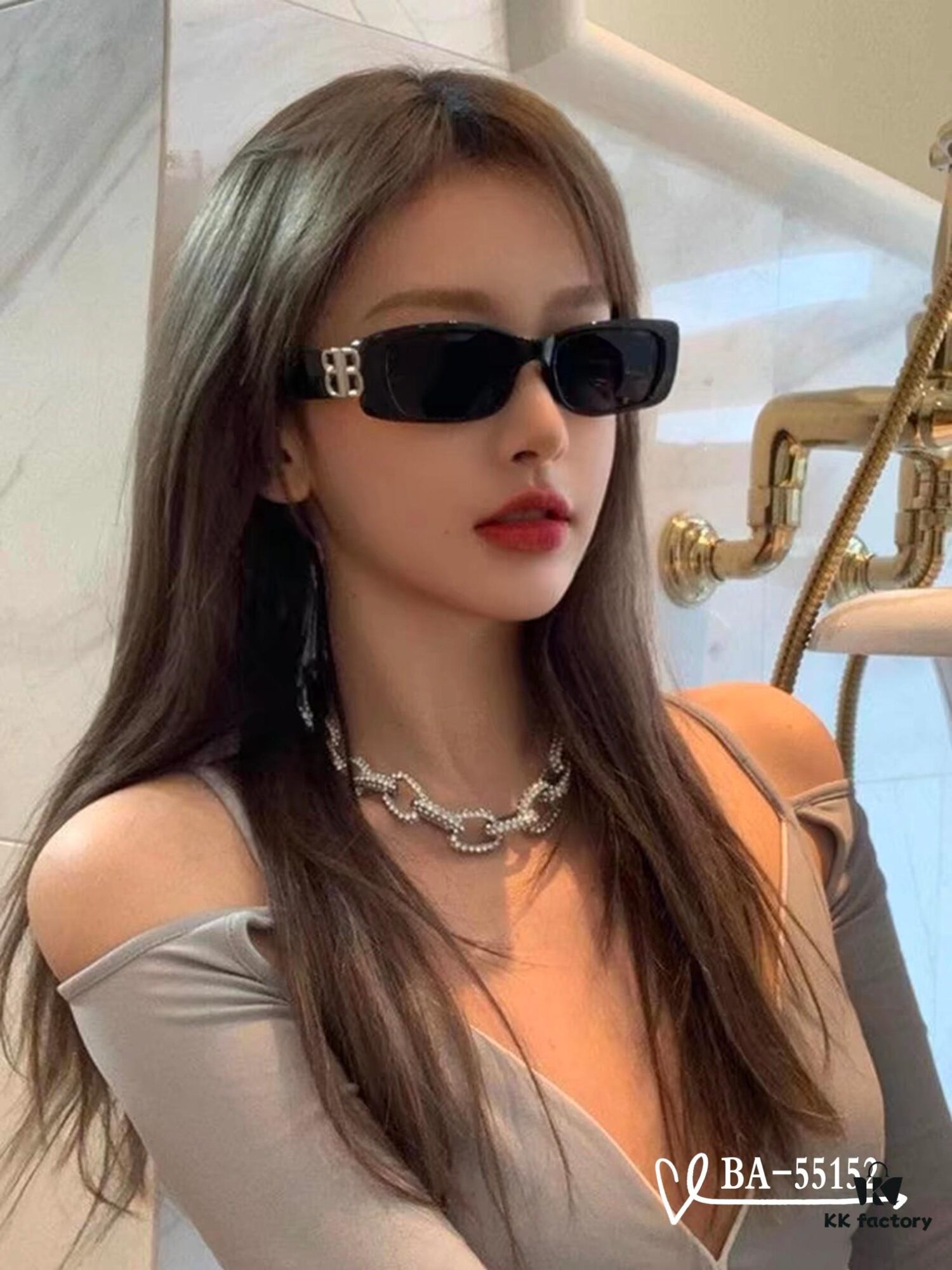 6931ad8dccd8ab3d7afa1cc7 Balenciaga x Polaroid Resin Lens Sunglasses, Lightweight TR Frame, Model 55152, Size 65-13-145