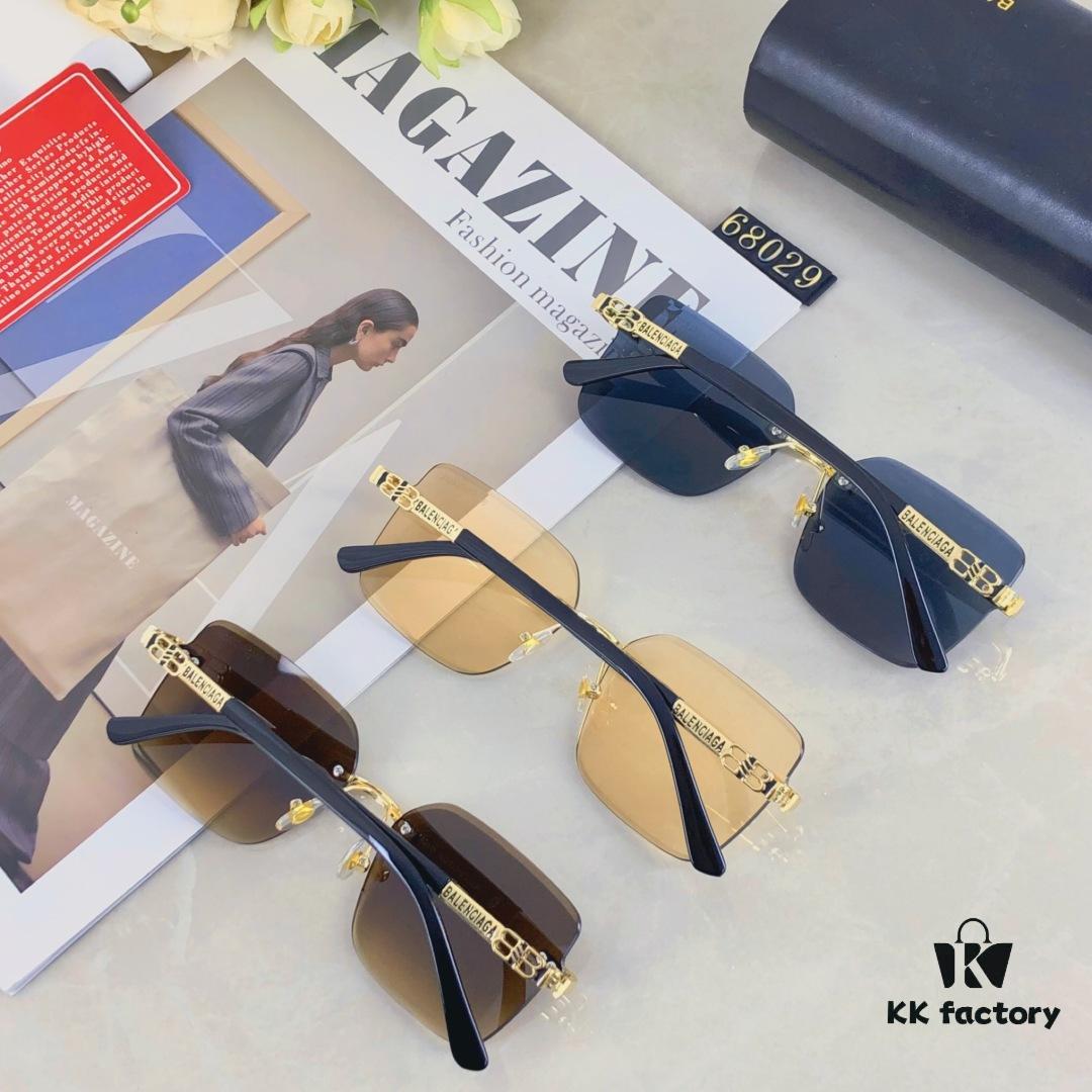 6931ad92ccd8ab3d7afa1ce2 Balenciaga Fashion Frameless Stylish Sunglasses, Edgy Unisex UV-Protective Sun Glasses that Slim the Face