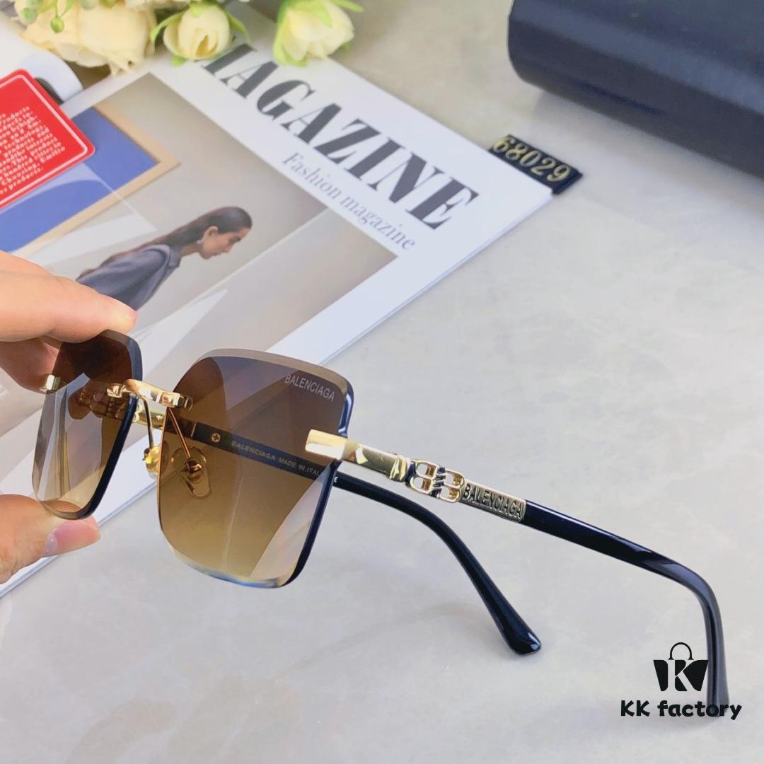 6931ad92ccd8ab3d7afa1ce5 Balenciaga Fashion Frameless Stylish Sunglasses, Edgy Unisex UV-Protective Sun Glasses that Slim the Face