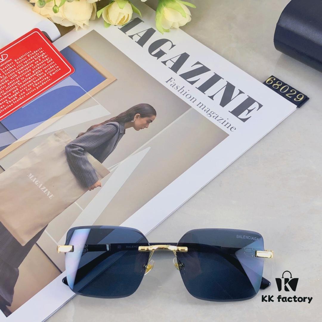 6931ad92ccd8ab3d7afa1ce7 Balenciaga Fashion Frameless Stylish Sunglasses, Edgy Unisex UV-Protective Sun Glasses that Slim the Face