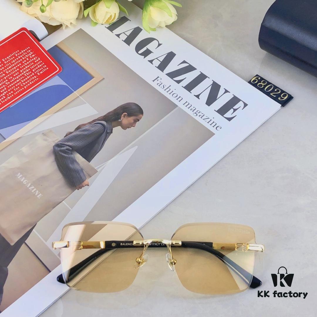 6931ad92ccd8ab3d7afa1ce8 Balenciaga Fashion Frameless Stylish Sunglasses, Edgy Unisex UV-Protective Sun Glasses that Slim the Face