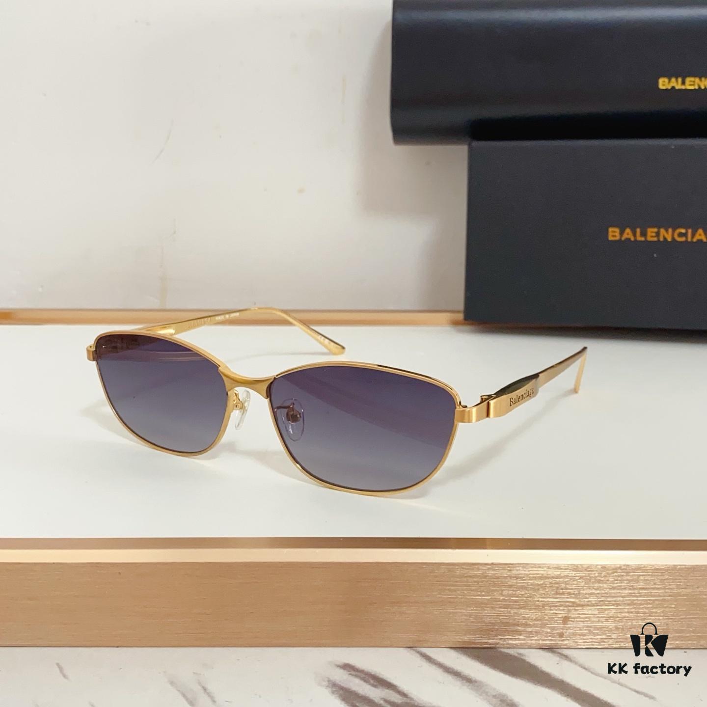 6931ad93ccd8ab3d7afa1cfd BALENCIAGA BB0357SA Unisex Sunglasses, European and American Style, Original Mold with Sculptural Temple Design, Heavyweight Futuristic Oval Frame with Metal Brow Bar