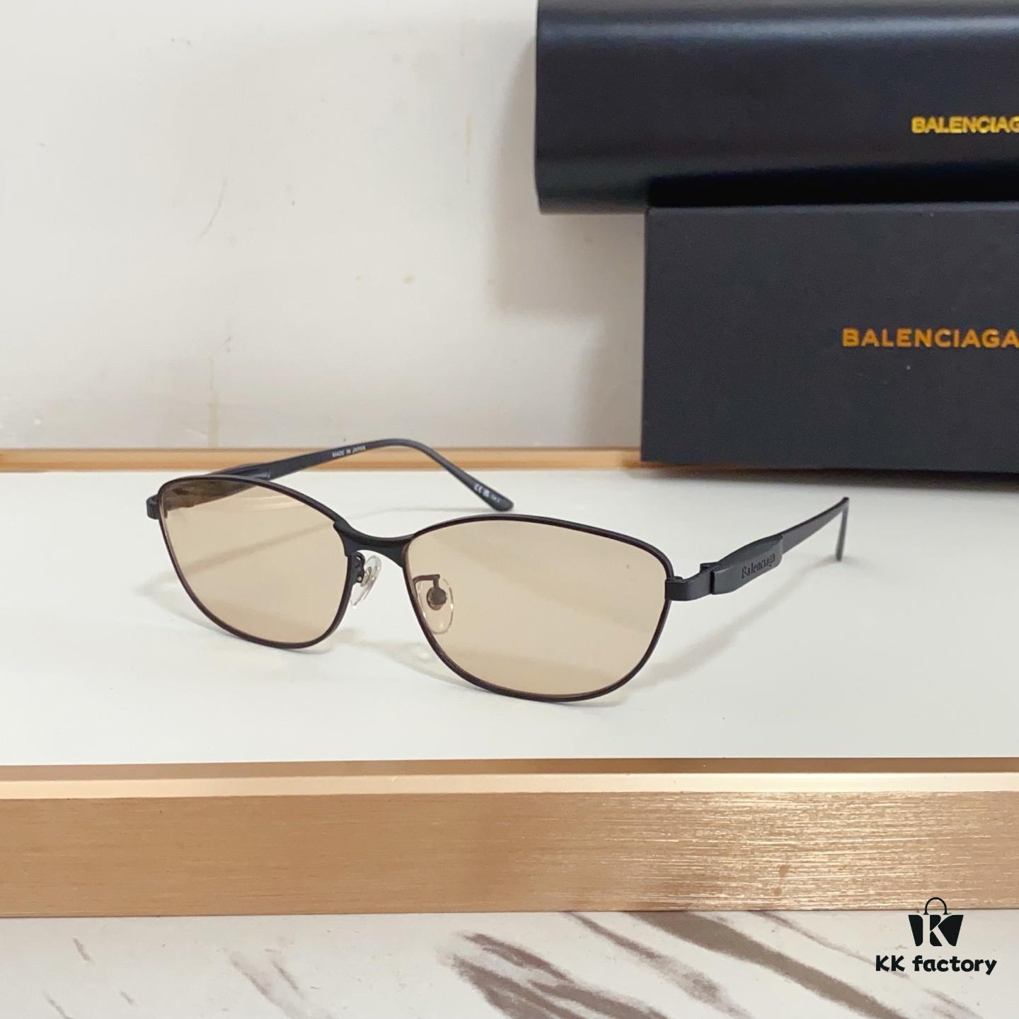 6931ad94ccd8ab3d7afa1d00 BALENCIAGA BB0357SA Unisex Sunglasses, European and American Style, Original Mold with Sculptural Temple Design, Heavyweight Futuristic Oval Frame with Metal Brow Bar