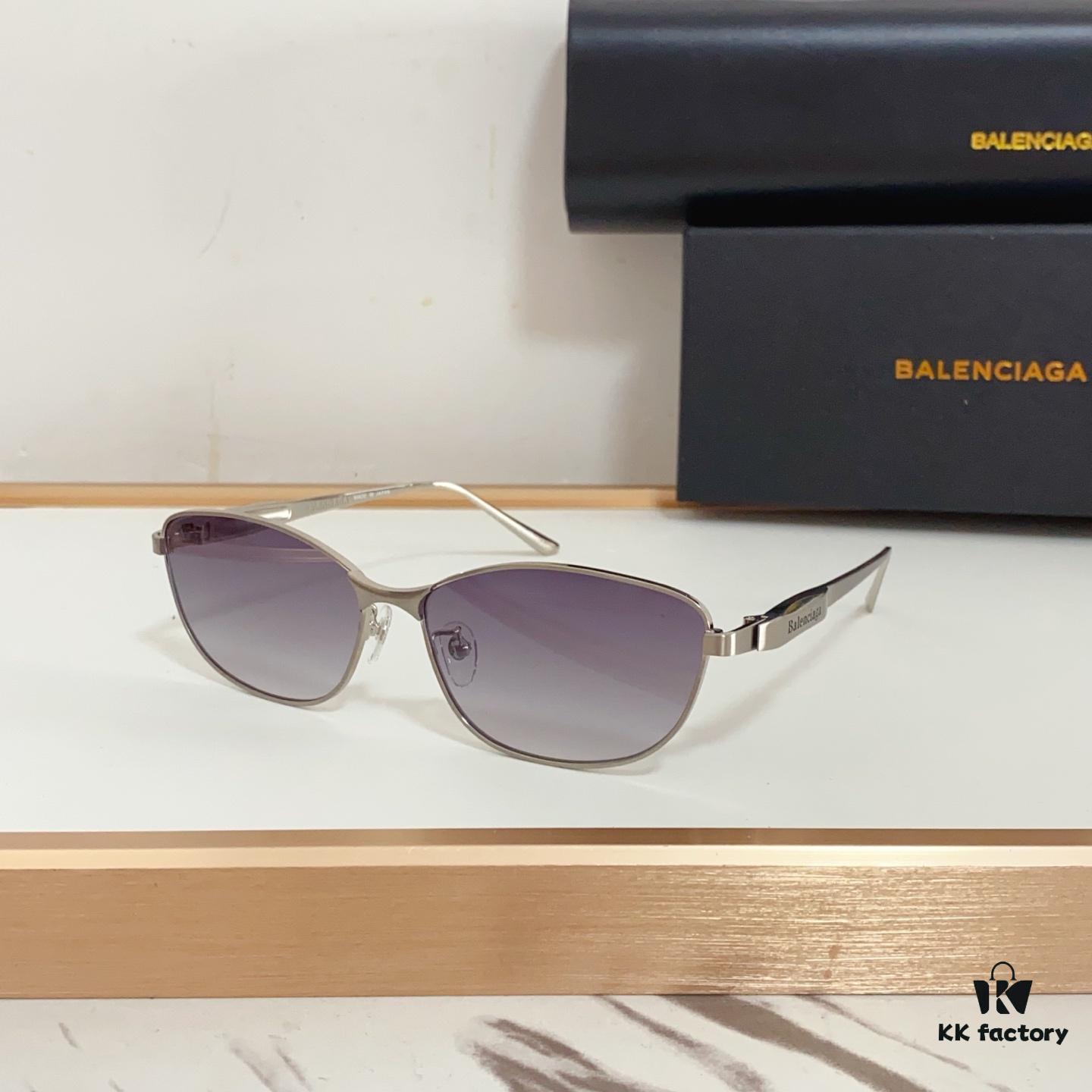 6931ad94ccd8ab3d7afa1d02 BALENCIAGA BB0357SA Unisex Sunglasses, European and American Style, Original Mold with Sculptural Temple Design, Heavyweight Futuristic Oval Frame with Metal Brow Bar