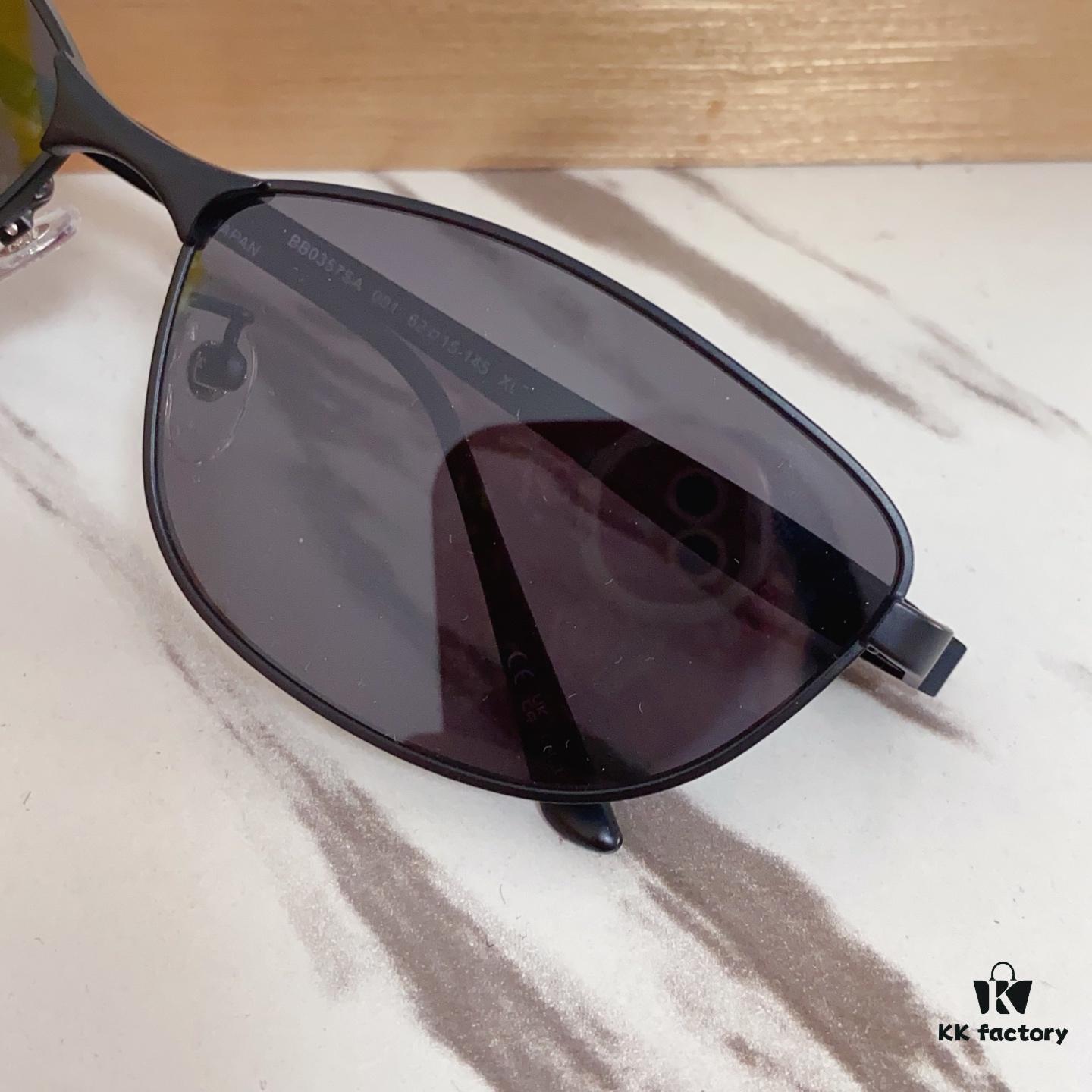 6931ad94ccd8ab3d7afa1d03 BALENCIAGA BB0357SA Unisex Sunglasses, European and American Style, Original Mold with Sculptural Temple Design, Heavyweight Futuristic Oval Frame with Metal Brow Bar