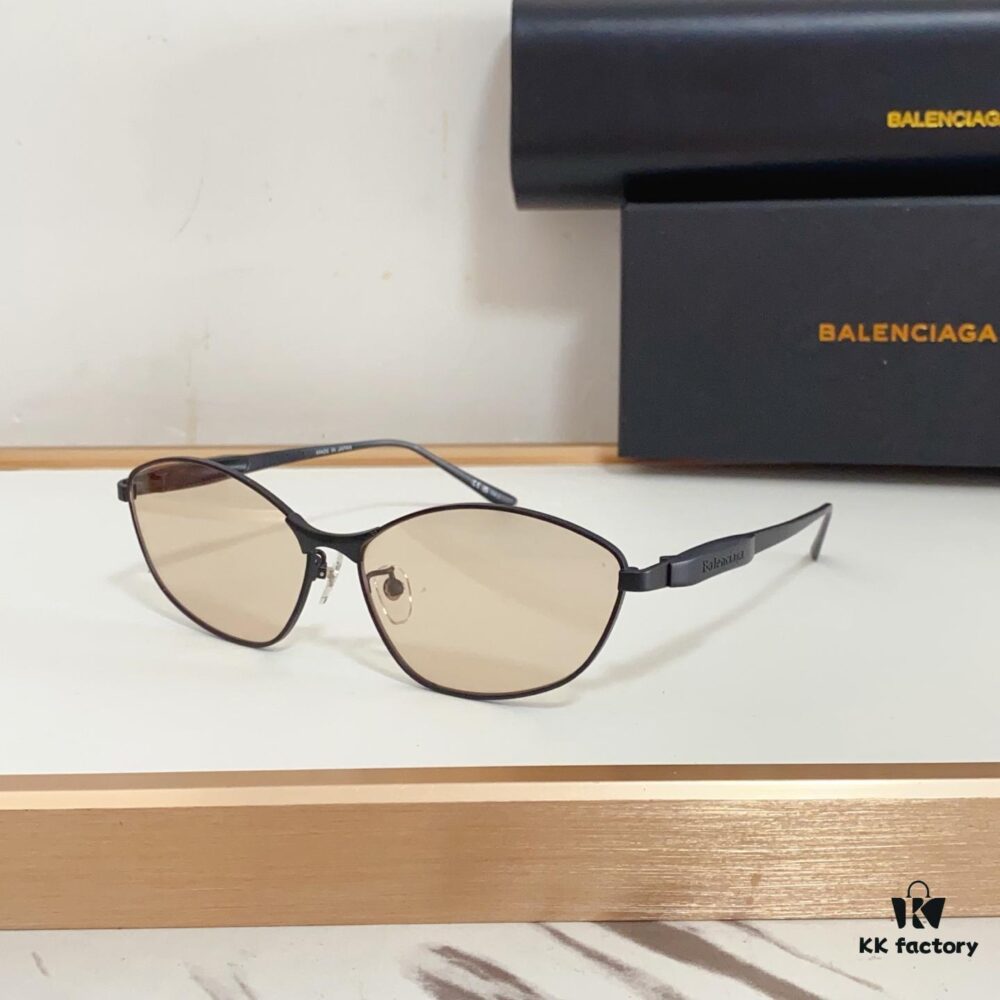 6931ad94ccd8ab3d7afa1d05 140 Balenciaga BB0356S Original Mold Sculptural Temples Heavyweight Futuristic Metal Eyebrow Frame