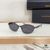 140 Balenciaga BB0356S Original Mold Sculptural Temples Heavyweight Futuristic Metal Eyebrow Frame