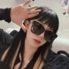 6931ad9cccd8ab3d7afa1d77 BALENCIAGA Square Retro Sunglasses with Gold BB Logo and Foldable Hinge