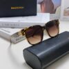6931ad9dccd8ab3d7afa1d7f BALENCIAGA Square Retro Sunglasses with Gold BB Logo and Foldable Hinge