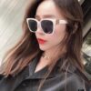 6931ad9dccd8ab3d7afa1d83 Balenciaga Square Retro Sunglasses with Gold BB Logo and Folding Hinge
