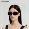 6931ada0ccd8ab3d7afa1da2 Balenciaga 2025 New Arrival Women's Fashion Classic BB Narrow Frame Sunglasses BB0310SK Eyewear