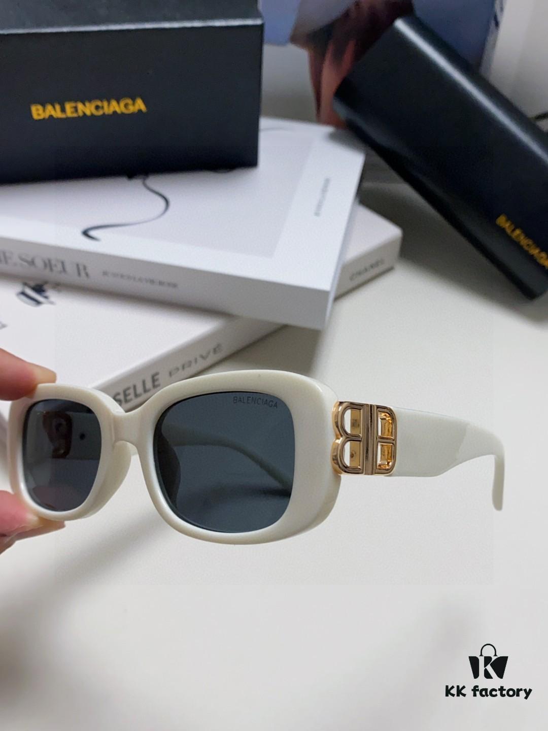 6931ada2ccd8ab3d7afa1db7 Balenciaga 2025 New Arrival Women's Fashion Classic BB Narrow Frame Sunglasses BB0310SK Eyewear