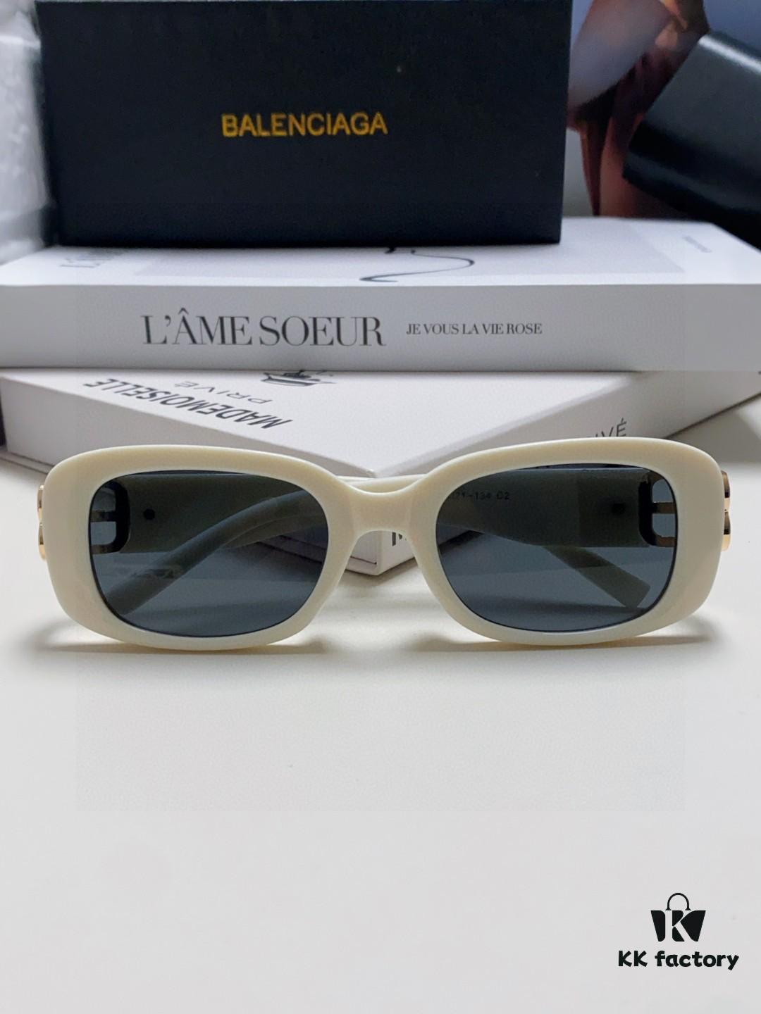 6931ada2ccd8ab3d7afa1db8 Balenciaga 2025 New Arrival Women's Fashion Classic BB Narrow Frame Sunglasses BB0310SK Eyewear