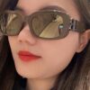 6931ada2ccd8ab3d7afa1dbc Balenciaga 2025 New Arrival Women's Fashion Classic BB Narrow Frame Sunglasses BB0310SK Eyewear