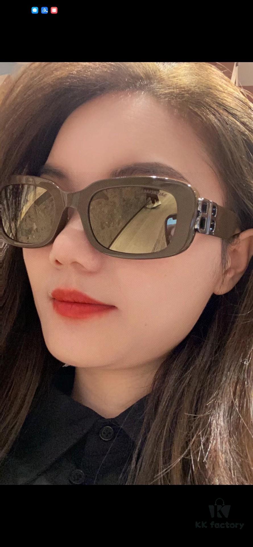 6931ada2ccd8ab3d7afa1dbc Balenciaga 2025 New Arrival Women's Fashion Classic BB Narrow Frame Sunglasses BB0310SK Eyewear