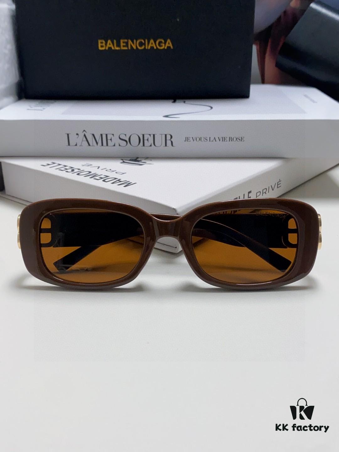 6931ada2ccd8ab3d7afa1dc3 Balenciaga 2025 New Arrival Women's Fashion Classic BB Narrow Frame Sunglasses BB0310SK Eyewear