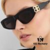 6931ada7ccd8ab3d7afa1e05 Balenciaga Black Sunglasses Double B Streetwear Women's Summer Sun Glasses 2025 New Arrival Hip-Hop Retro Fashion High-End UV Protection Sunglasses