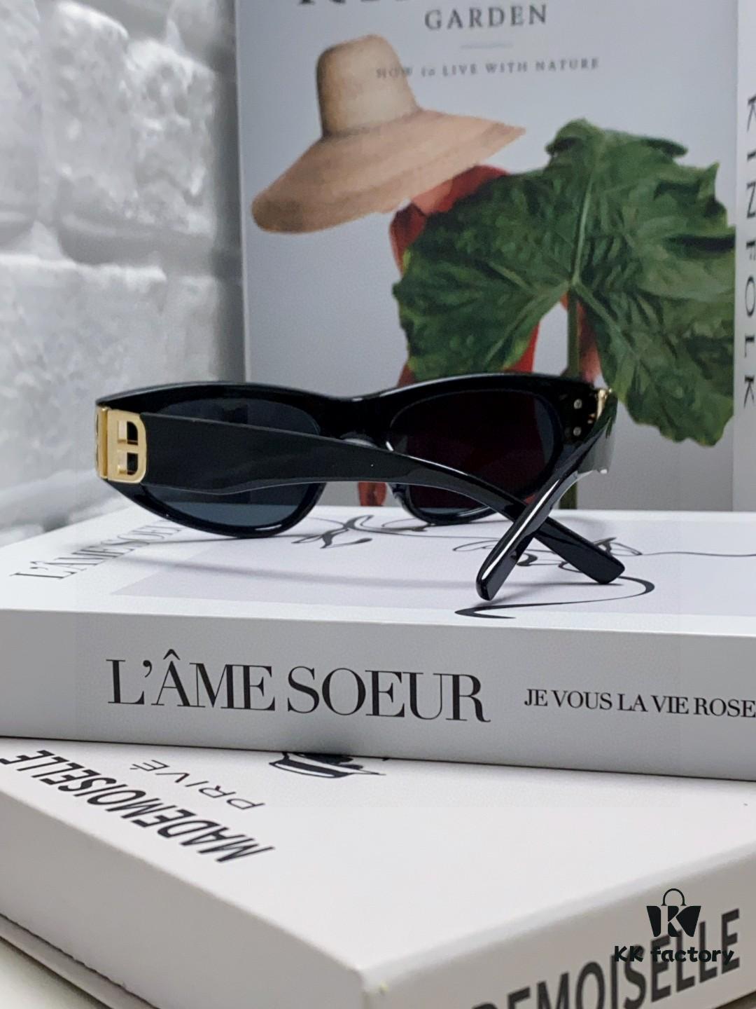 6931ada7ccd8ab3d7afa1e08 Balenciaga Black Sunglasses Double B Streetwear Women's Summer Sun Glasses 2025 New Arrival Hip-Hop Retro Fashion High-End UV Protection Sunglasses