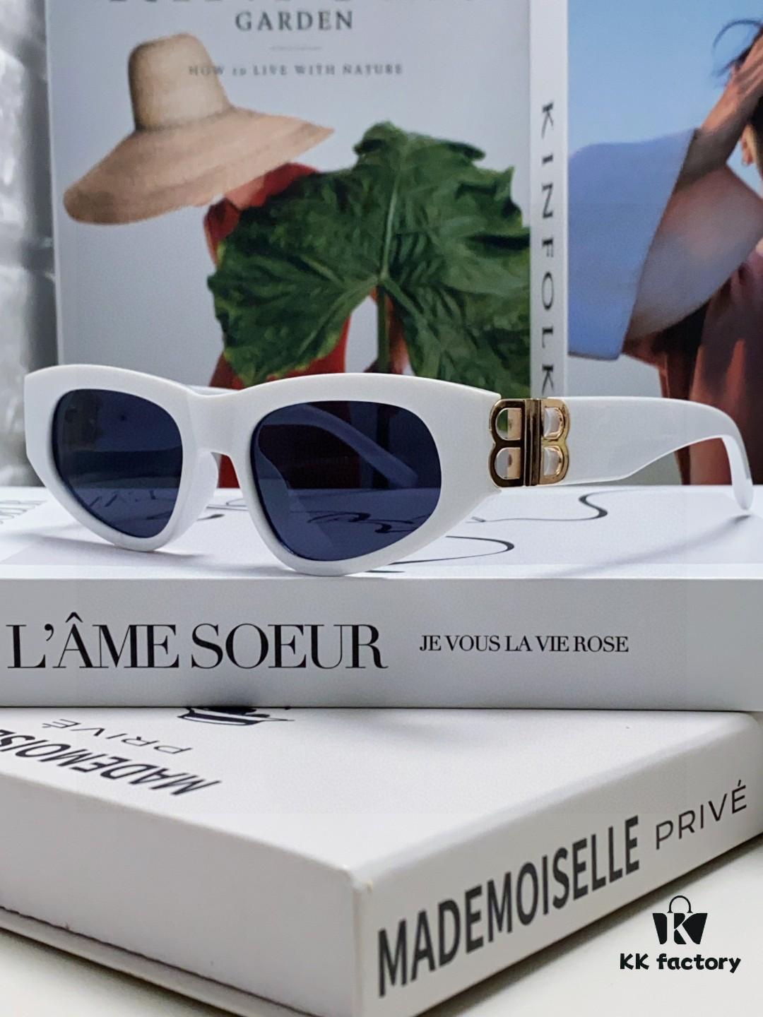 6931ada7ccd8ab3d7afa1e12 Balenciaga Black Sunglasses Double B Streetwear Style Women's Summer Sun Glasses Ins 2025 New Hip-Hop Retro Fashion High-End UV Protection Sunglasses