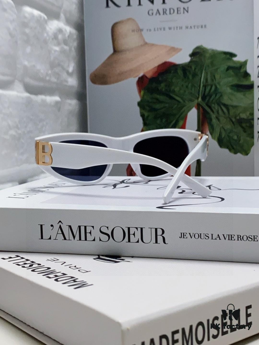 6931ada8ccd8ab3d7afa1e14 Balenciaga Black Sunglasses Double B Streetwear Style Women's Summer Sun Glasses Ins 2025 New Hip-Hop Retro Fashion High-End UV Protection Sunglasses