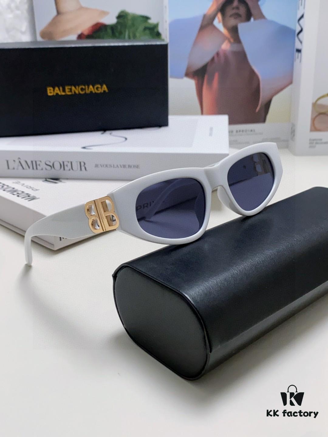6931ada8ccd8ab3d7afa1e19 Balenciaga Black Sunglasses Double B Streetwear Style Women's Summer Sun Glasses Ins 2025 New Hip-Hop Retro Fashion High-End UV Protection Sunglasses