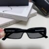 6931ada9ccd8ab3d7afa1e2a Balenciaga 2025 New Arrival European and American Fashion Statement Rectangular Sunglasses with Wide Lettering, Trendy Instagram-Worthy Avant-Garde Eyewear