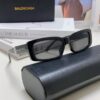 6931ada9ccd8ab3d7afa1e2d Balenciaga 2025 New Arrival European and American Fashion Statement Rectangular Sunglasses with Wide Lettering, Trendy Instagram-Worthy Avant-Garde Eyewear