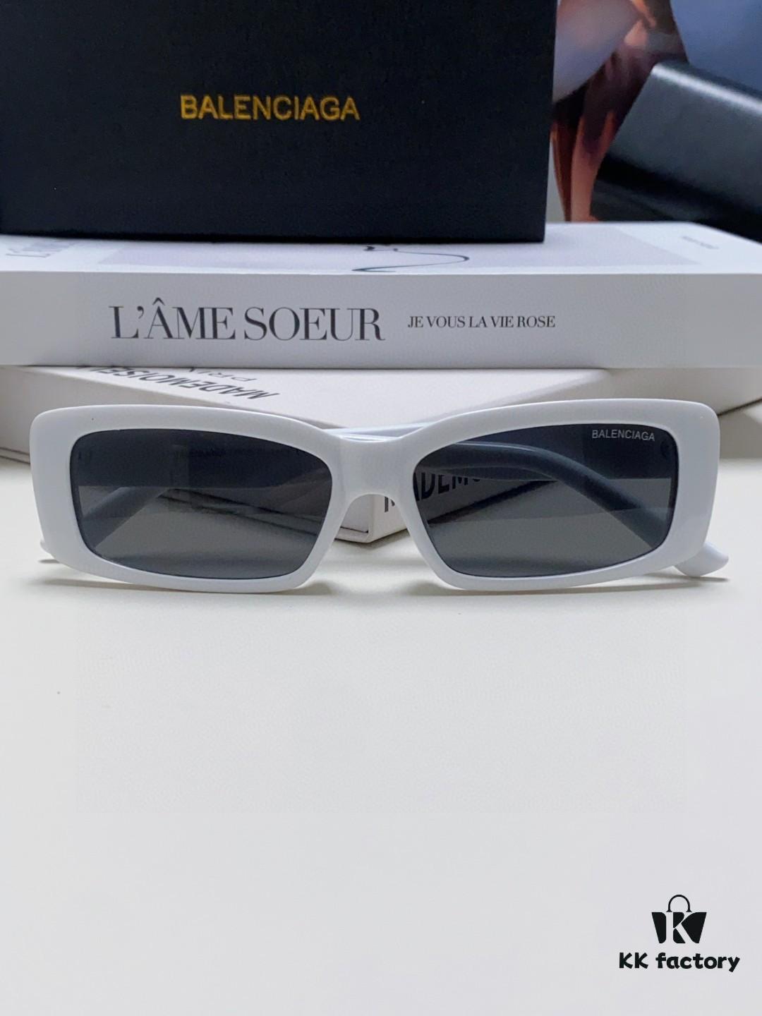6931adaaccd8ab3d7afa1e36 Balenciaga 2025 New Arrival European and American Fashion Statement Square Sunglasses, Instagram-Trending Rectangular Sun Glasses with Wide Lettering, Avant-Garde Unisex Eyewear