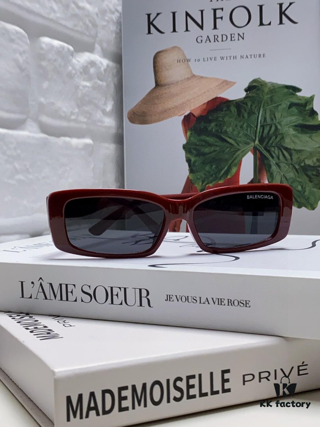 6931adaaccd8ab3d7afa1e3b Balenciaga 2025 New Arrivals European and American Trendy Personalized Square Sunglasses Instagram Influencer Stylish Rectangular Sun Glasses with Wide Logo
