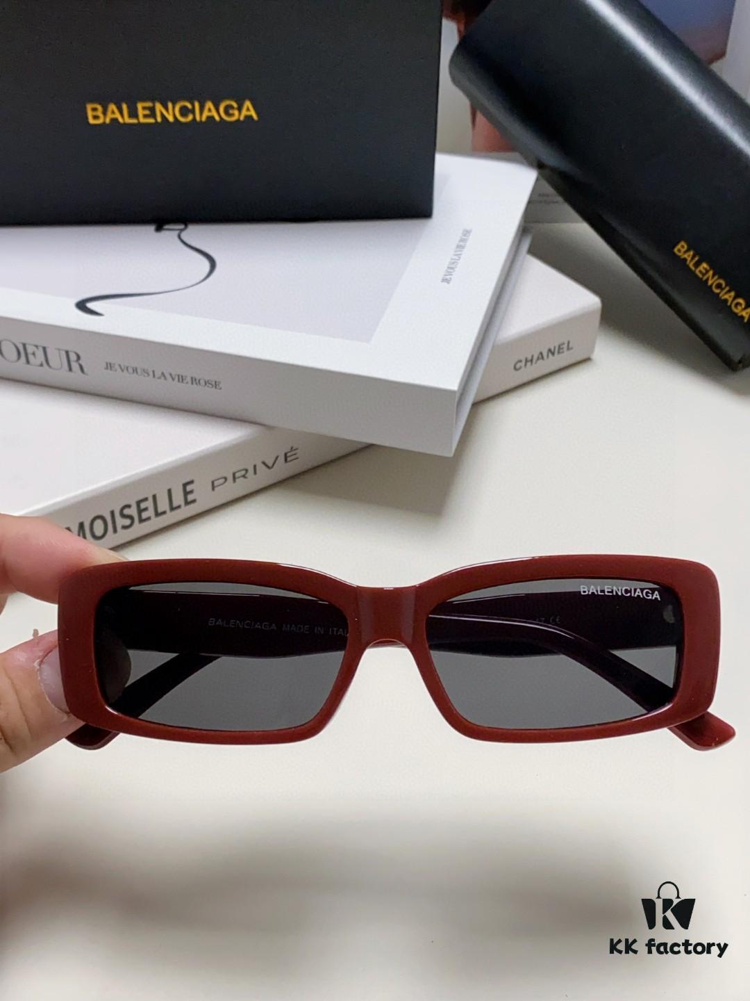 6931adaaccd8ab3d7afa1e3d Balenciaga 2025 New Arrivals European and American Trendy Personalized Square Sunglasses Instagram Influencer Stylish Rectangular Sun Glasses with Wide Logo