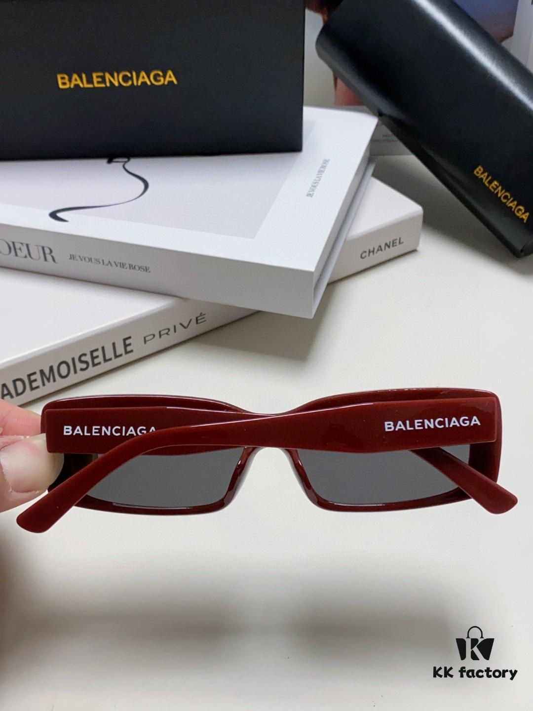 6931adaaccd8ab3d7afa1e3e Balenciaga 2025 New Arrivals European and American Trendy Personalized Square Sunglasses Instagram Influencer Stylish Rectangular Sun Glasses with Wide Logo