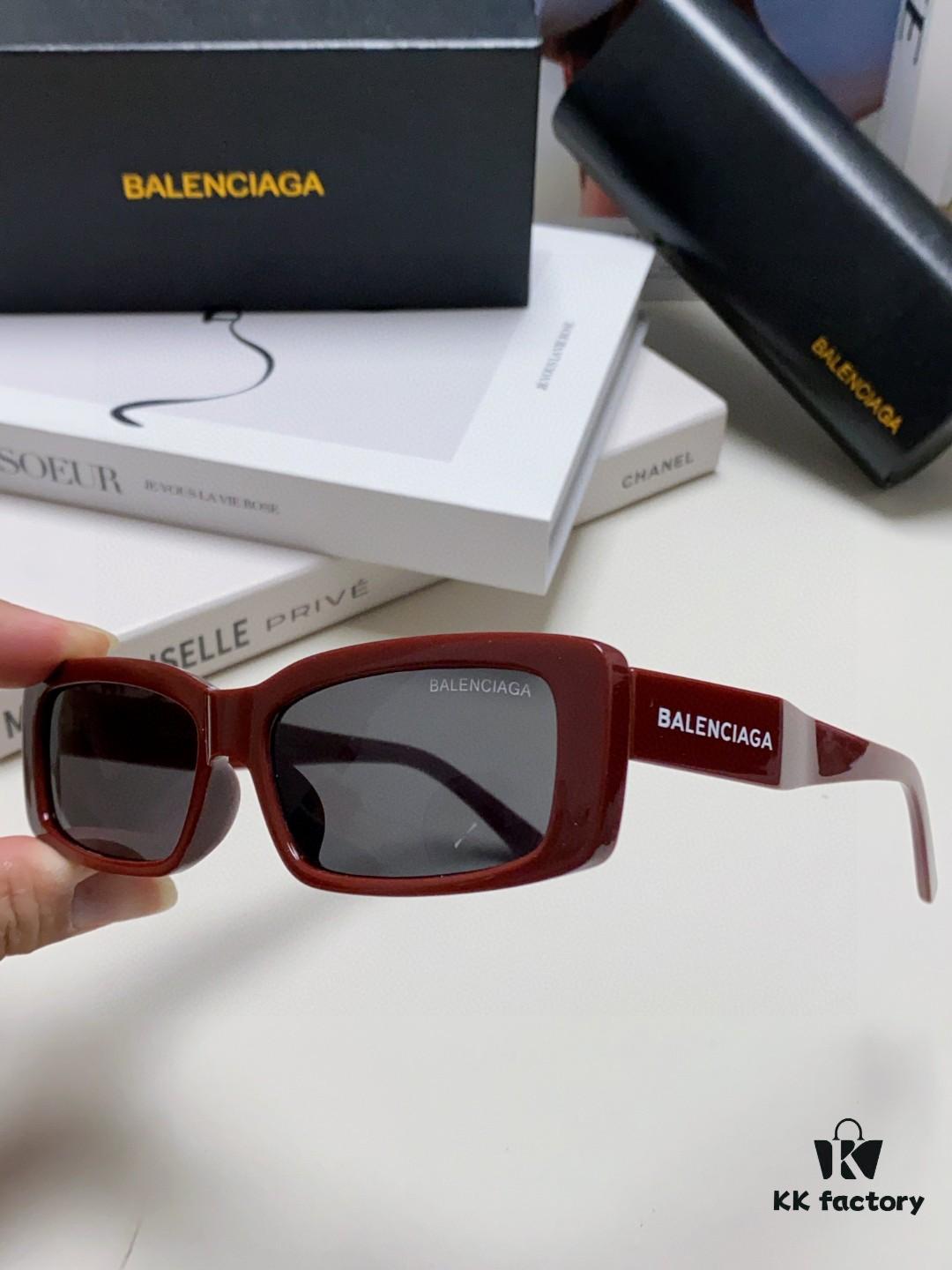 6931adaaccd8ab3d7afa1e3f Balenciaga 2025 New Arrivals European and American Trendy Personalized Square Sunglasses Instagram Influencer Stylish Rectangular Sun Glasses with Wide Logo