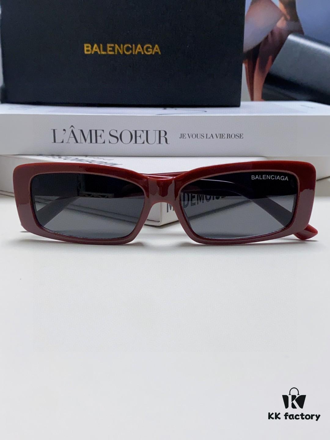 6931adaaccd8ab3d7afa1e40 Balenciaga 2025 New Arrivals European and American Trendy Personalized Square Sunglasses Instagram Influencer Stylish Rectangular Sun Glasses with Wide Logo