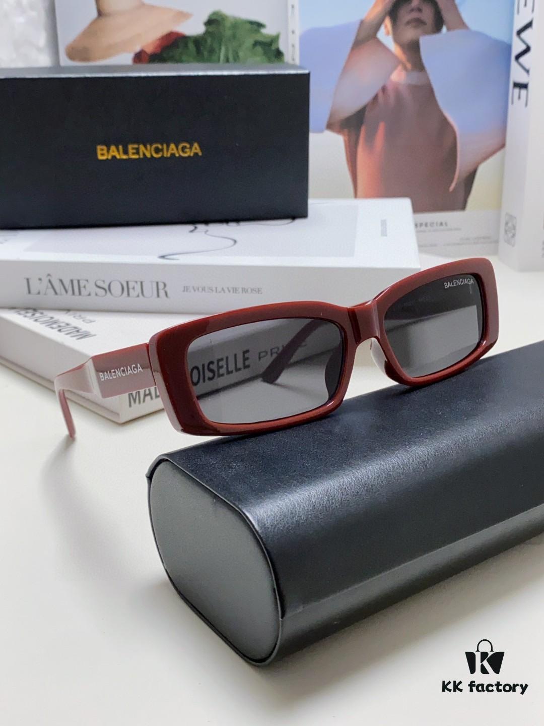 6931adabccd8ab3d7afa1e41 Balenciaga 2025 New Arrivals European and American Trendy Personalized Square Sunglasses Instagram Influencer Stylish Rectangular Sun Glasses with Wide Logo