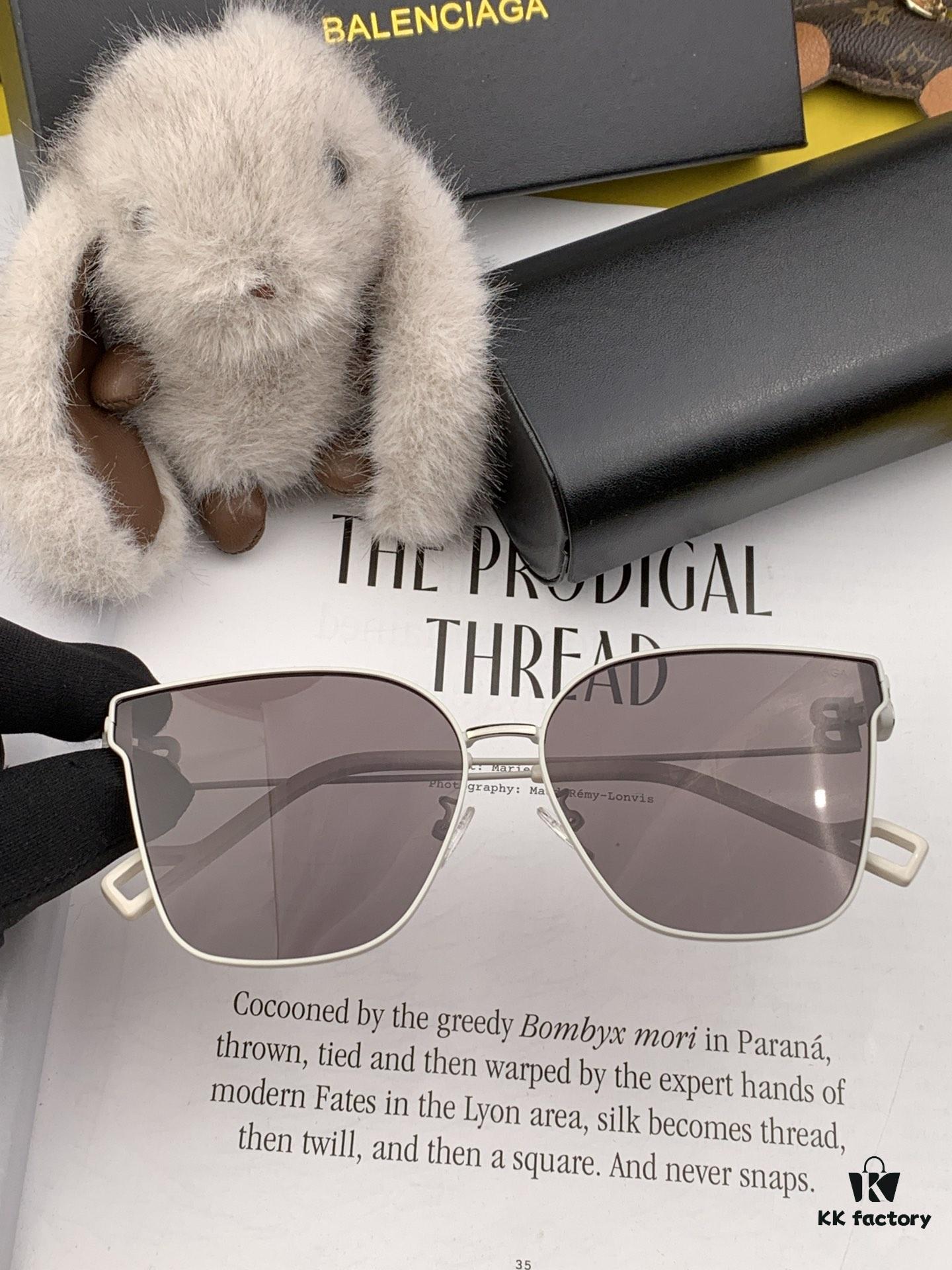6931adb0ccd8ab3d7afa1e86 BALENCIAGA Spring Summer New Arrival Sunglasses with Metal Double B Logo on Temples, Stylish and Versatile Design