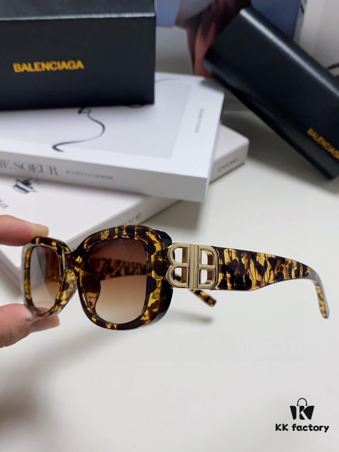 6931adb6ccd8ab3d7afa1ede Balenciaga 2024 New Arrival Women's Fashion Classic BB Narrow-Frame Sunglasses BB0310SK Eyewear