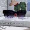 6931adb9ccd8ab3d7afa1f0a BALENCIAGA Square Retro Sunglasses with Gold BB Logo and Folding Hinge