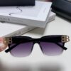 6931adb9ccd8ab3d7afa1f0d BALENCIAGA Square Retro Sunglasses with Gold BB Logo and Folding Hinge