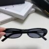 6931adbaccd8ab3d7afa1f17 Balenciaga Retro Small Oval Sunglasses Unisex, Minimalist Fashion Narrow Frame Sun Glasses for Men and Women, Stylish Face-Framing Eyewear