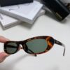 6931adbbccd8ab3d7afa1f22 Balenciaga Retro Small Oval Sunglasses for Men, Minimalist Fashionable European and American Style Ins Sunglasses, Trendy Narrow Frame Face-Framing Sunglasses for Women
